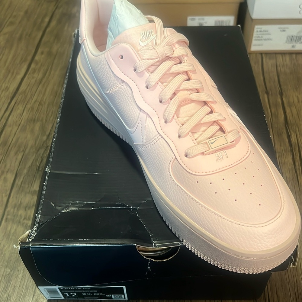 Limited edition pink Nike airforce one size 12